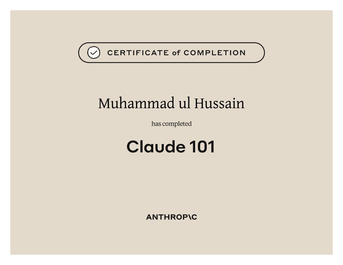 Claude 101